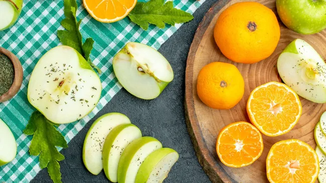 Яблоки и апельсины поддерживают уровень сахара в крови
