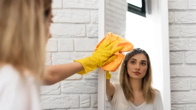 Зеркало без разводов за минуту — берём 2 ингредиента и радуемся результату