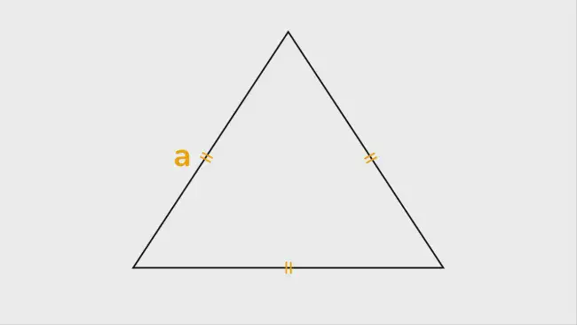 Равносторонний треугольник, у которого известна одна сторона 