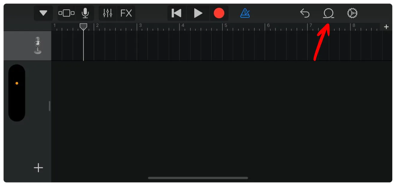 Интерфейс GarageBand