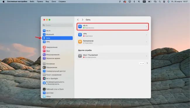 Поиск IP-адреса на macOS