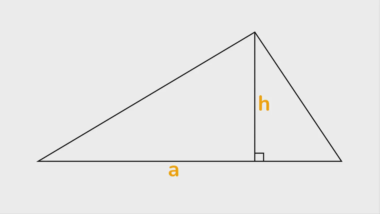 Треугольник, у которого известна одна из сторон и построенная от неё высота