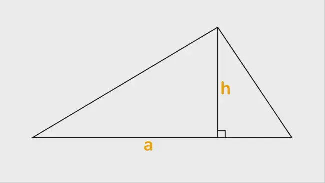 Треугольник, у которого известна одна из сторон и построенная от неё высота